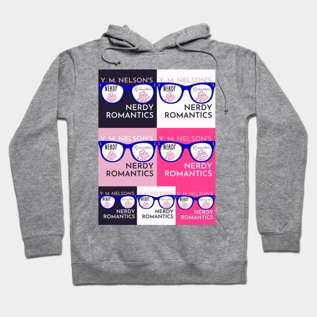 Nerdy Romantics Logo Grid Hoodie by Nerdy Romantics Fan Shop